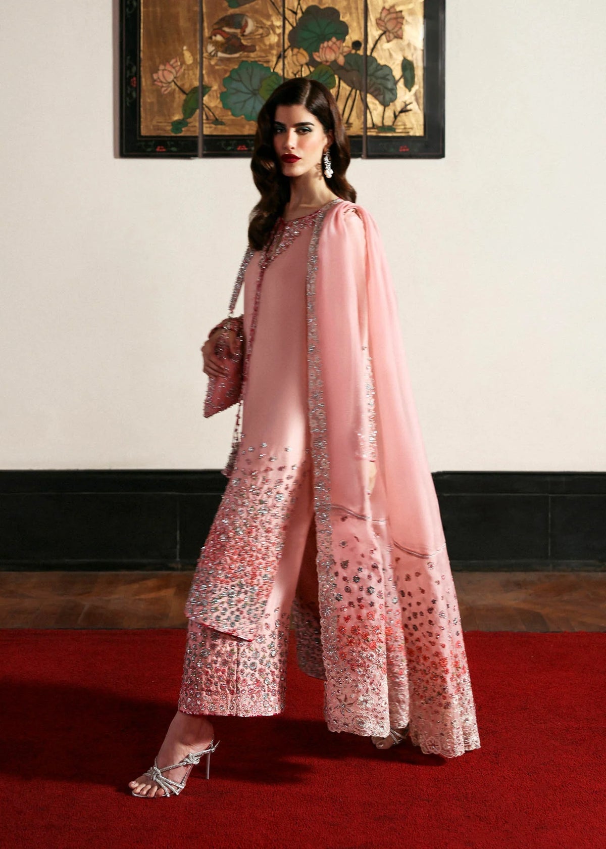 HUSSAIN REHAR EVARA  2026 LUXURY RAW SILK DRESS| UNSTITCHED 3 PCS| TOP PAKISTANI DRESS BY SHAEBIZ