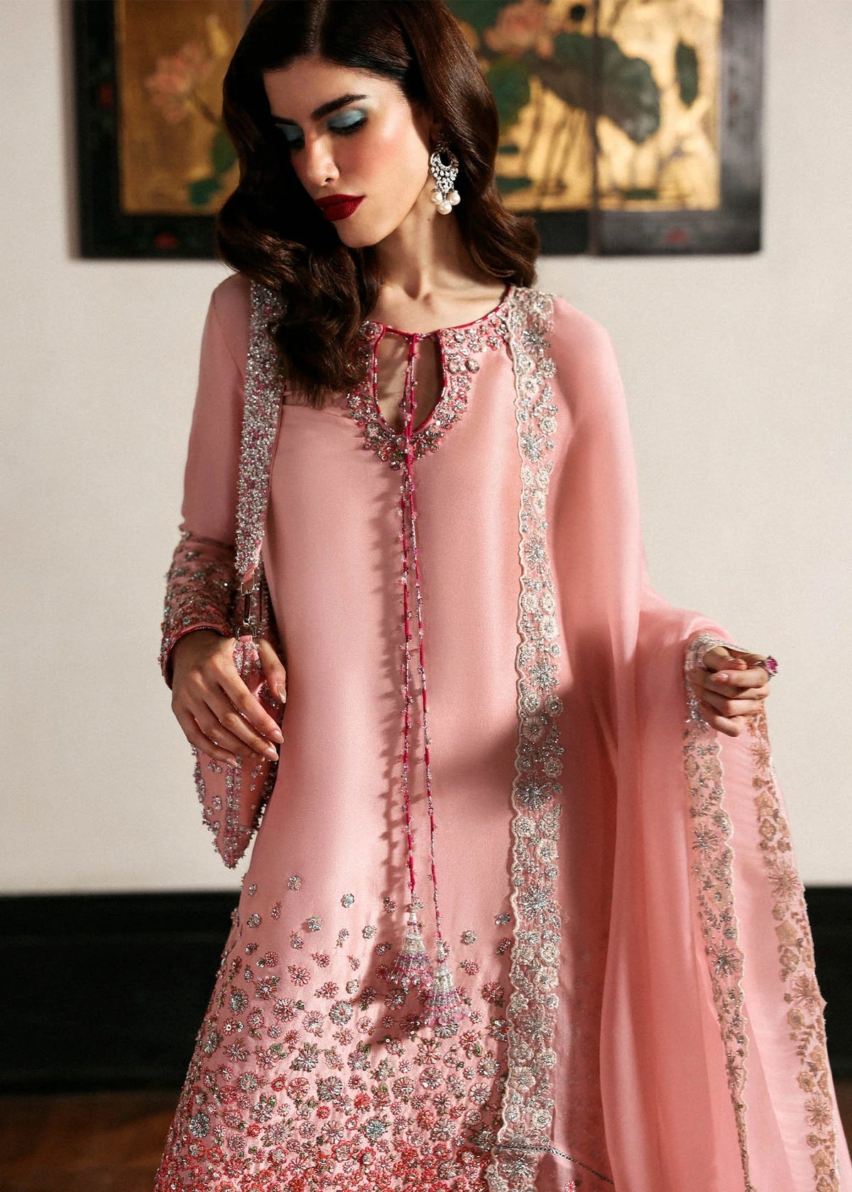 HUSSAIN REHAR EVARA  2026 LUXURY RAW SILK DRESS| UNSTITCHED 3 PCS| TOP PAKISTANI DRESS BY SHAEBIZ
